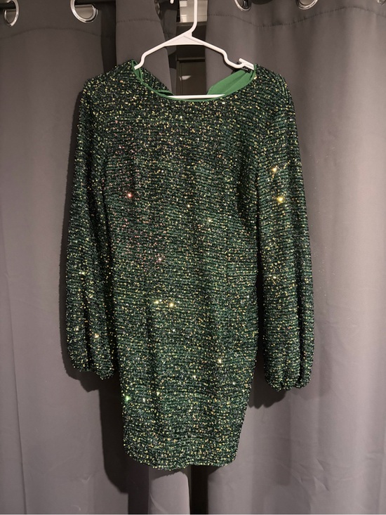 SHEIN Dresses & Skirts - SHEIN Emerald Sequin Knit Dress